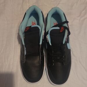 Nike Black and Light Blue Men's Sneakers